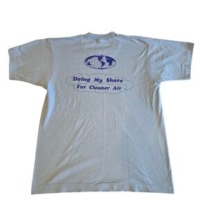 Vintage 80s USPS T Shirt Single Stitch Rideshare Participant San Bernardino Blue